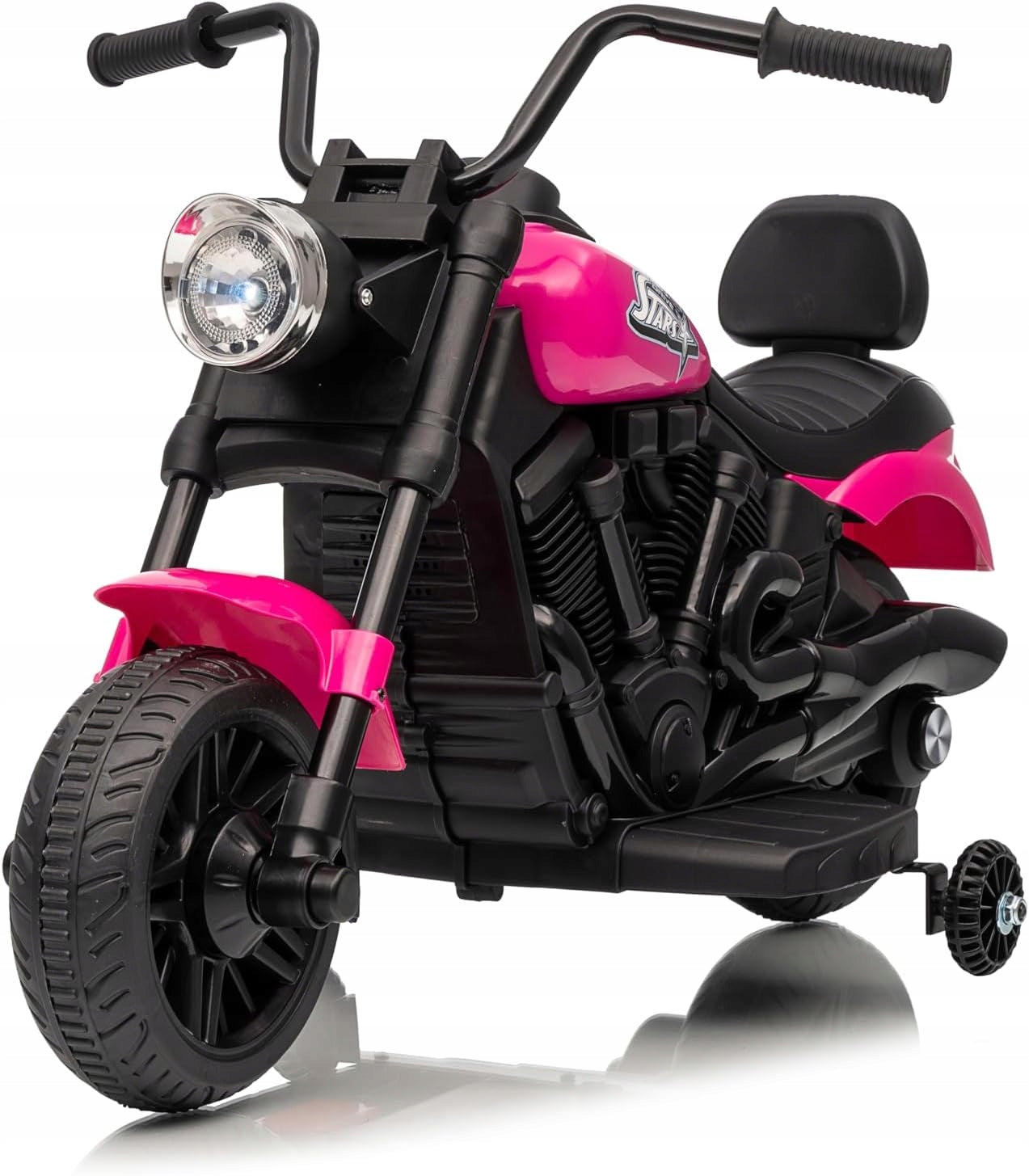 Elektryczny motocykl dla dzieci, 6 V, z muzyką i światłami, Magenta EAN (GTIN) 6955708114532