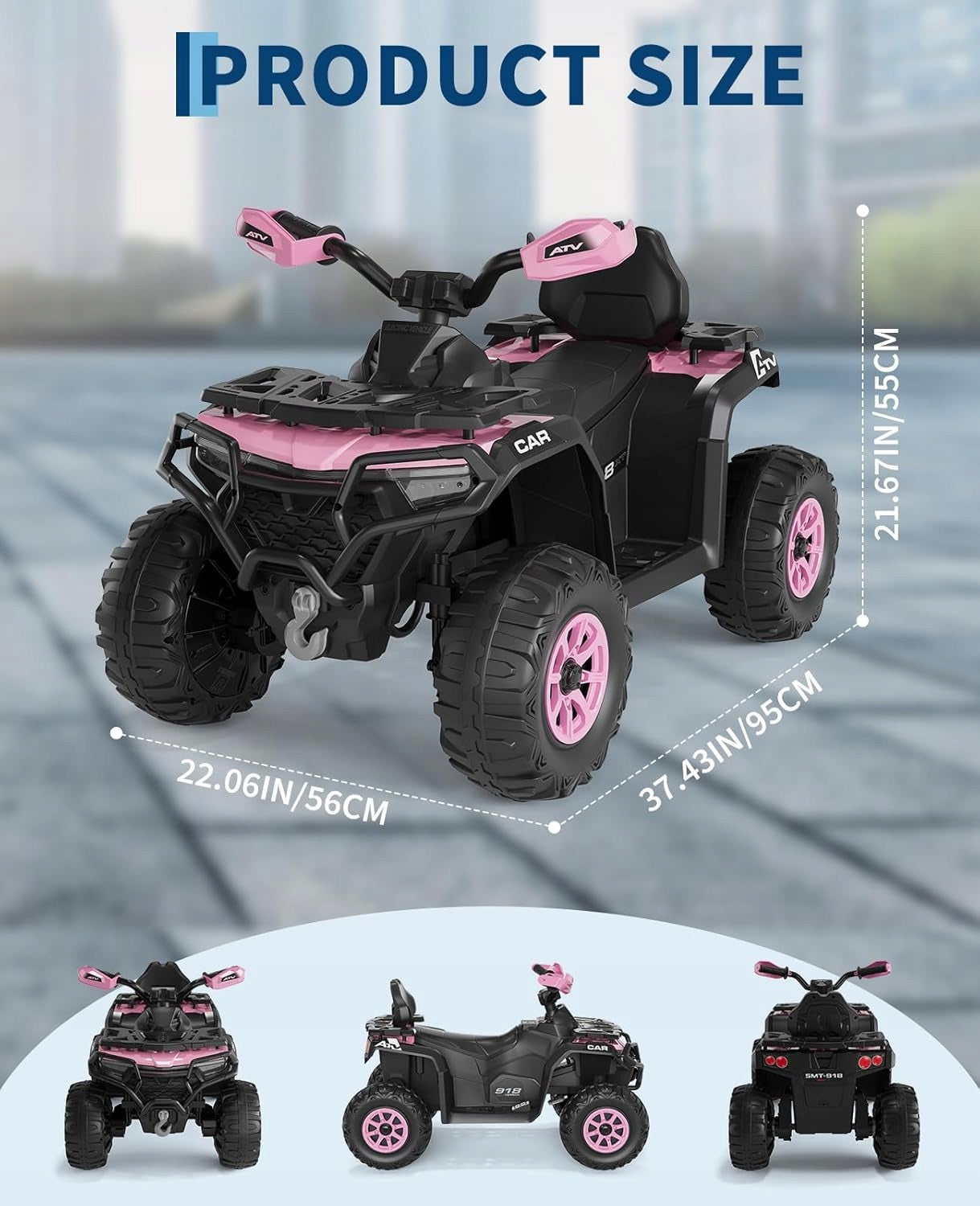Elektryczny quad dla dzieci 12V z pilotem,czterokołowy pojazd terenowy ATV Packaging status original