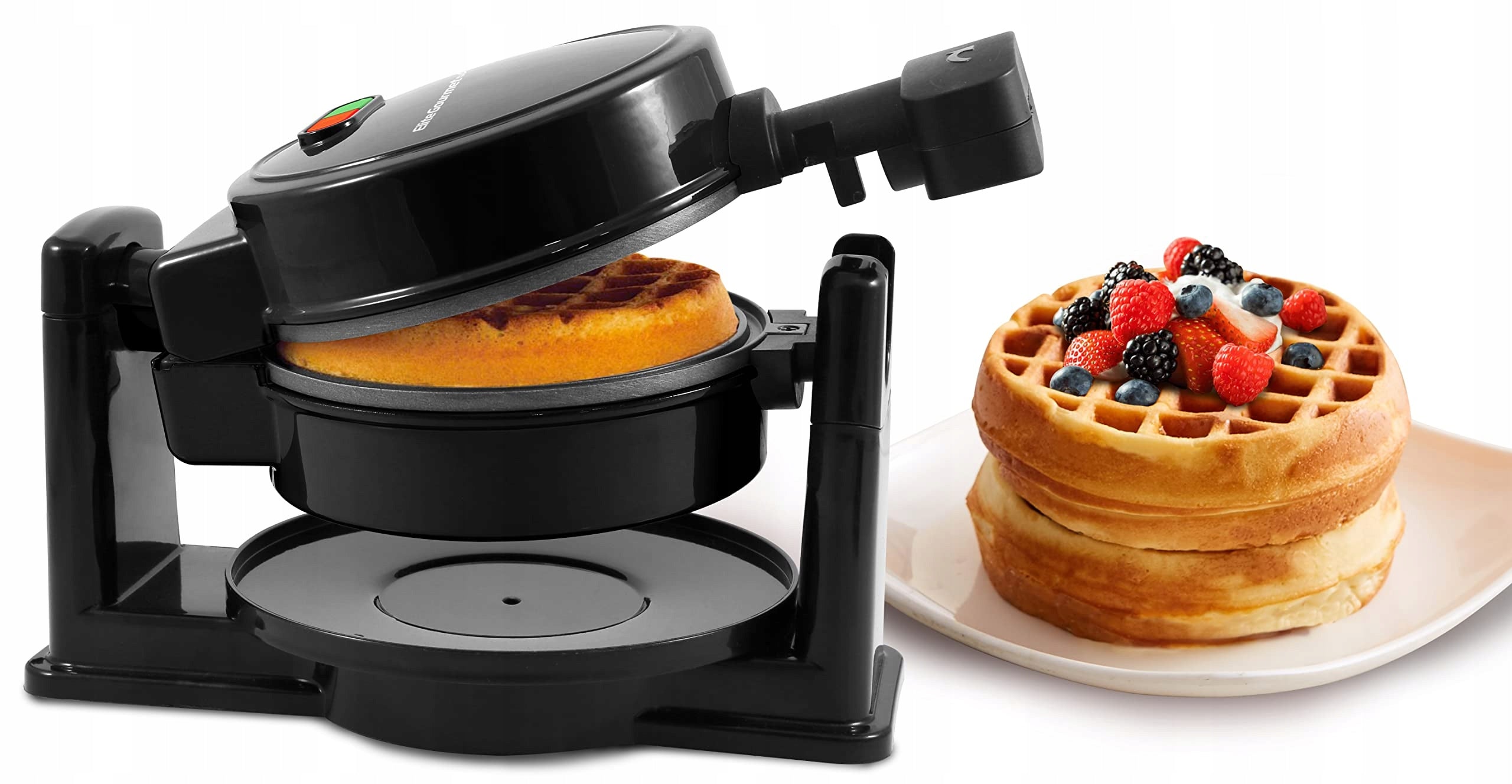 Elite Gourmet EWM460 rotary waffle iron 3,2 cm, coating