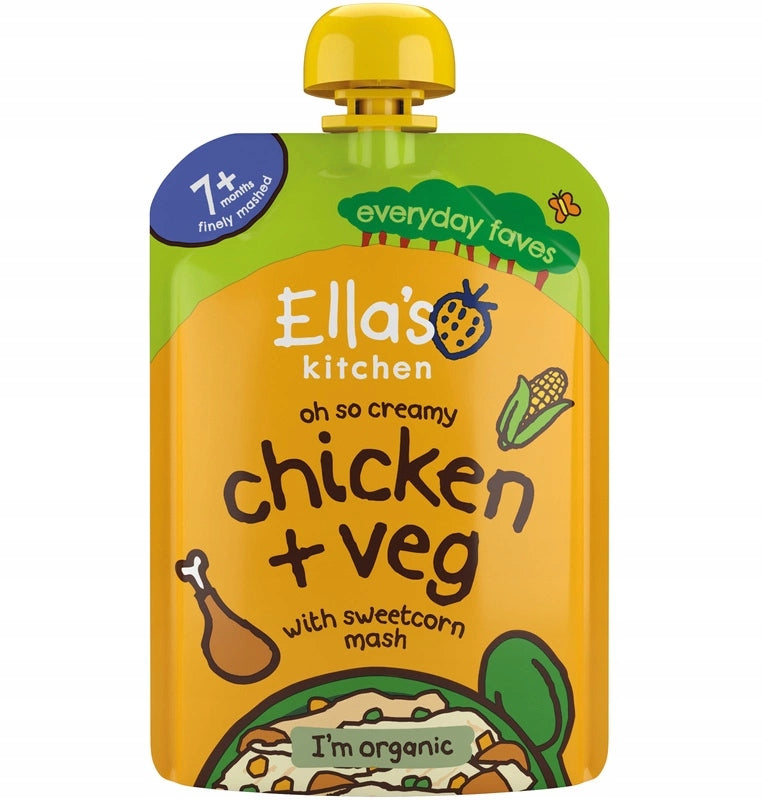 Ella's Kitchen BIO chicken dinner with corn porridge 130 g