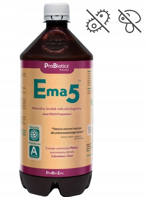 Ema5 for fungal diseases, grey mold, bacteriosis, soil decontamination 1l