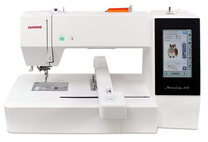 Embroidery machine Janome MC500e + Freebies + Tamborek Re20b 200x280mm Manufacturer code 4933621706876