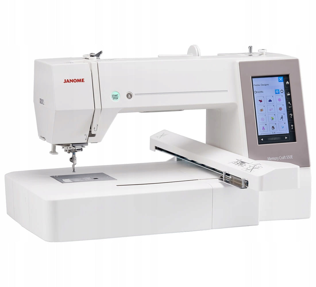 Embroidery machine Janome MC550E computer 360x200 mm polish menu characters Brand Janome