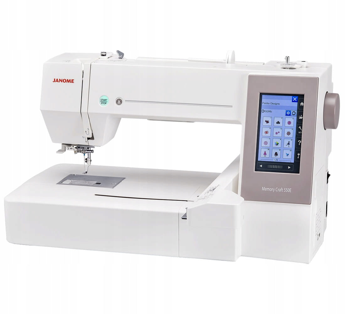 Embroidery machine Janome MC550E computer 360x200 mm polish menu characters Manufacturer code MC550E