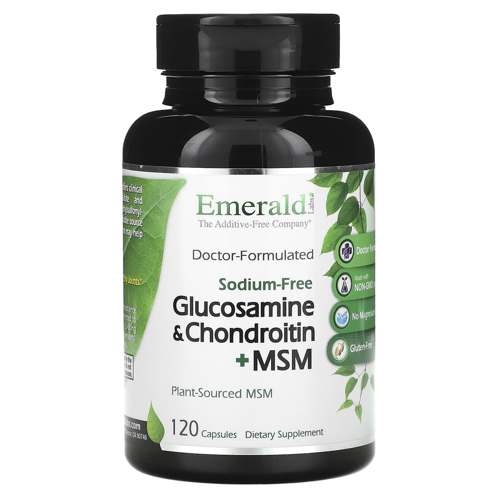 Emerald Laboratories, Glucosamine and Chondroitin + MSM, 120 capsules