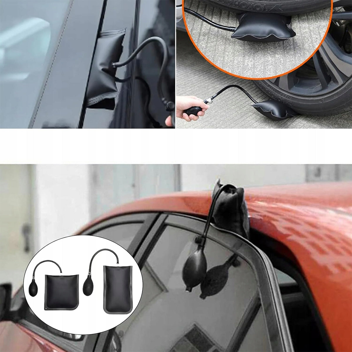 Emergency Car Door Opener Kit with Car Cushions Packaging status original