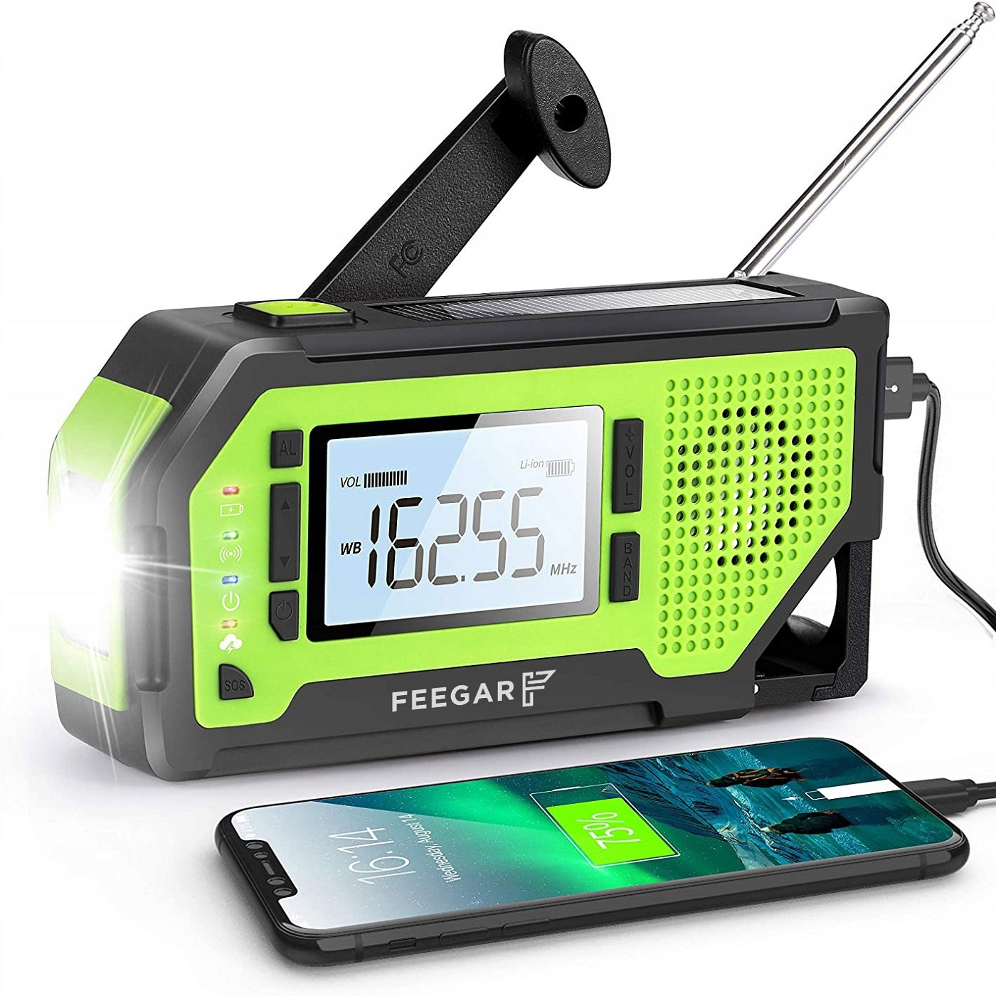 Emergency Solar Construction Radio Feegar Network or Battery Operated AM FM SOS