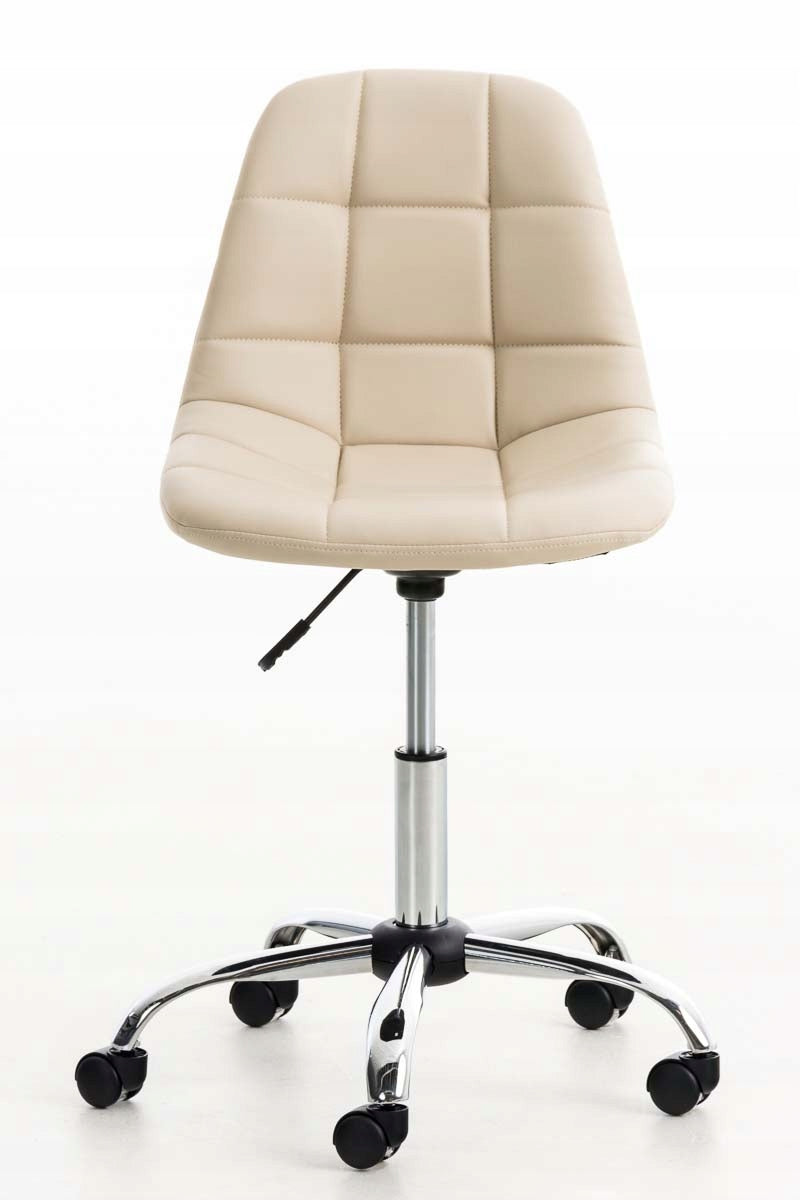 Emil office chair with eco-leather, cream Packaging status original