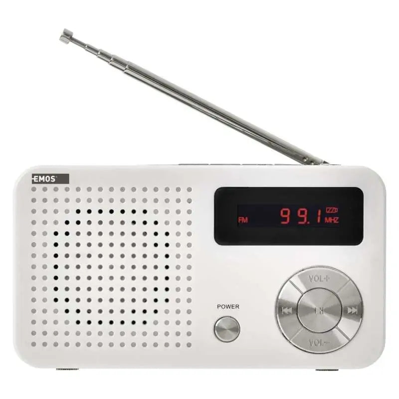 Emos EM-213 mains-powered FM battery radio Packaging status original