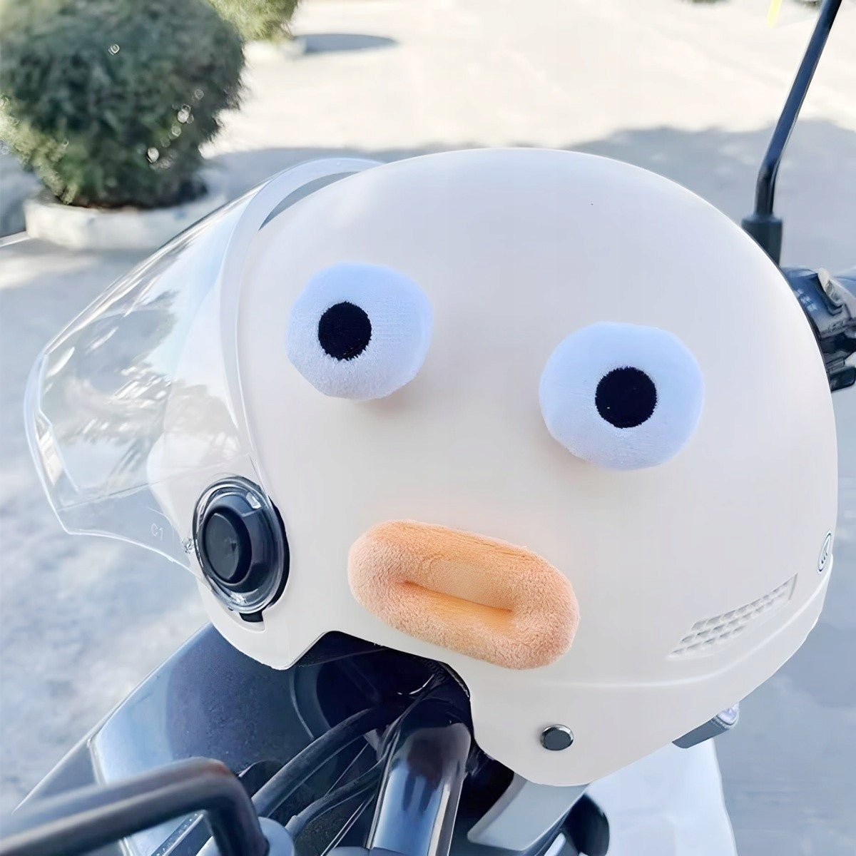 Emotions for any type of helmet plush - big eyes