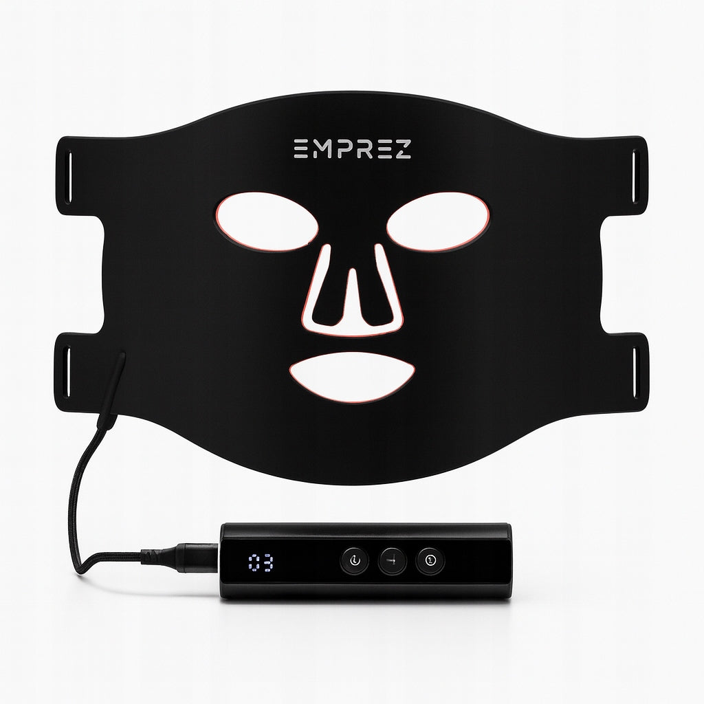 Emprez SpectraGlow POWERFUL LED Photon Mask for Face Anti-Age Polish Brand Packaging status original