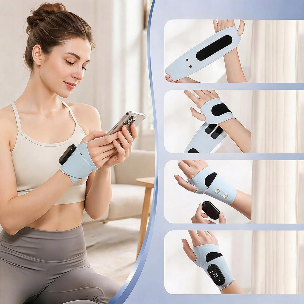 Ems Wrist Massager 8 Massage Modes, Hand and Elbow Pain Relief Medical device no