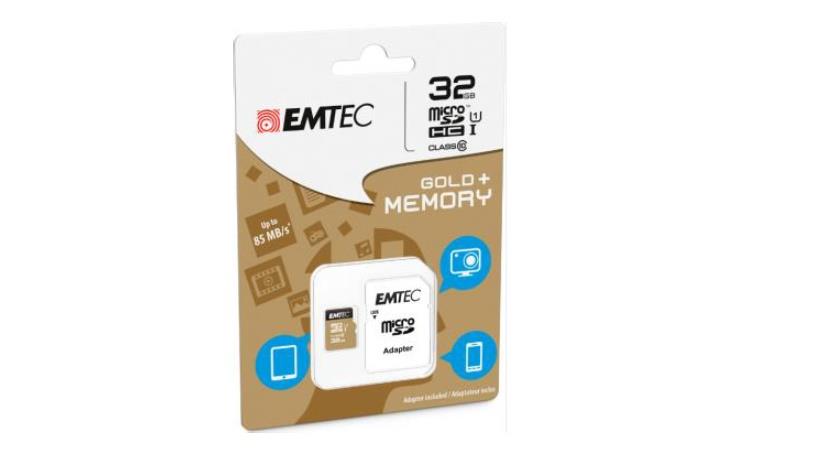 Emtec microSD Class 10 Gold+ 32GB MicroSDHC Class 10 Manufacturer Emtec