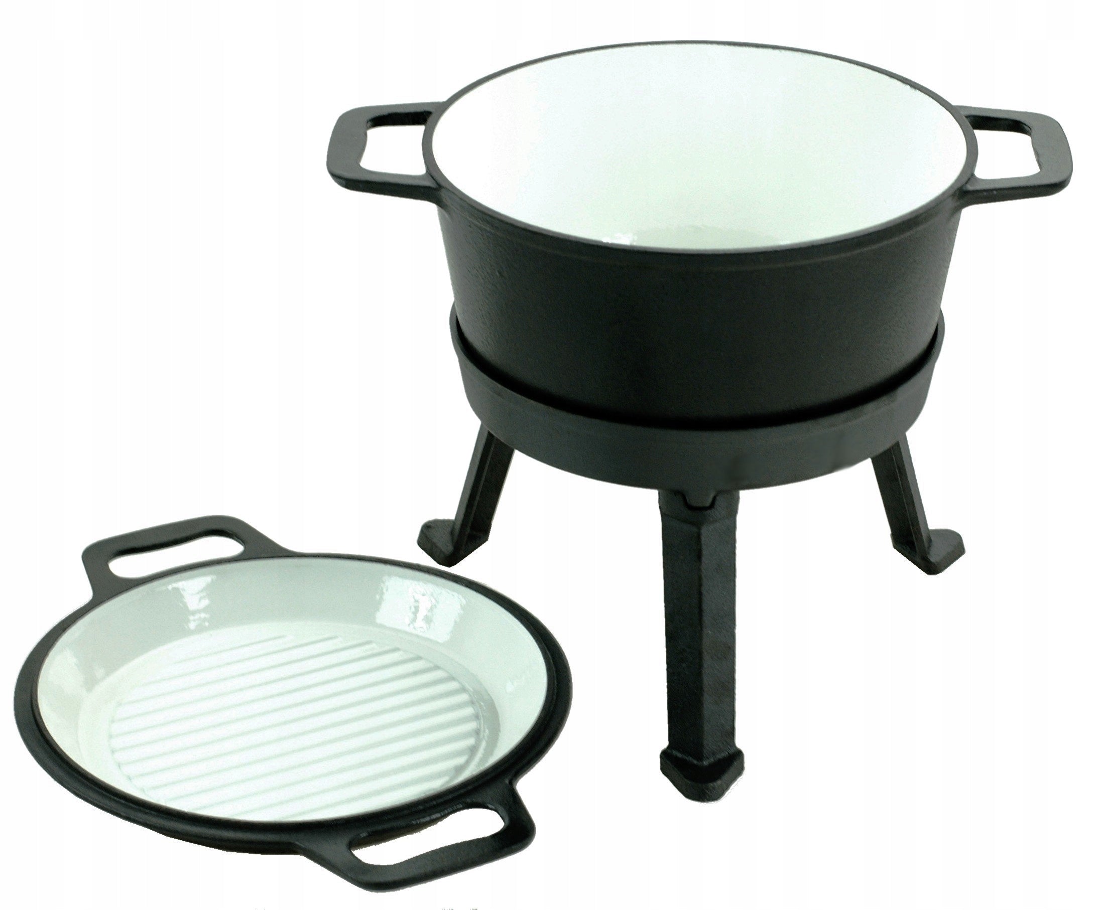 Enameled cast iron boiler 3in1 + Stand + Pan 12 l Manufacturer code MK604