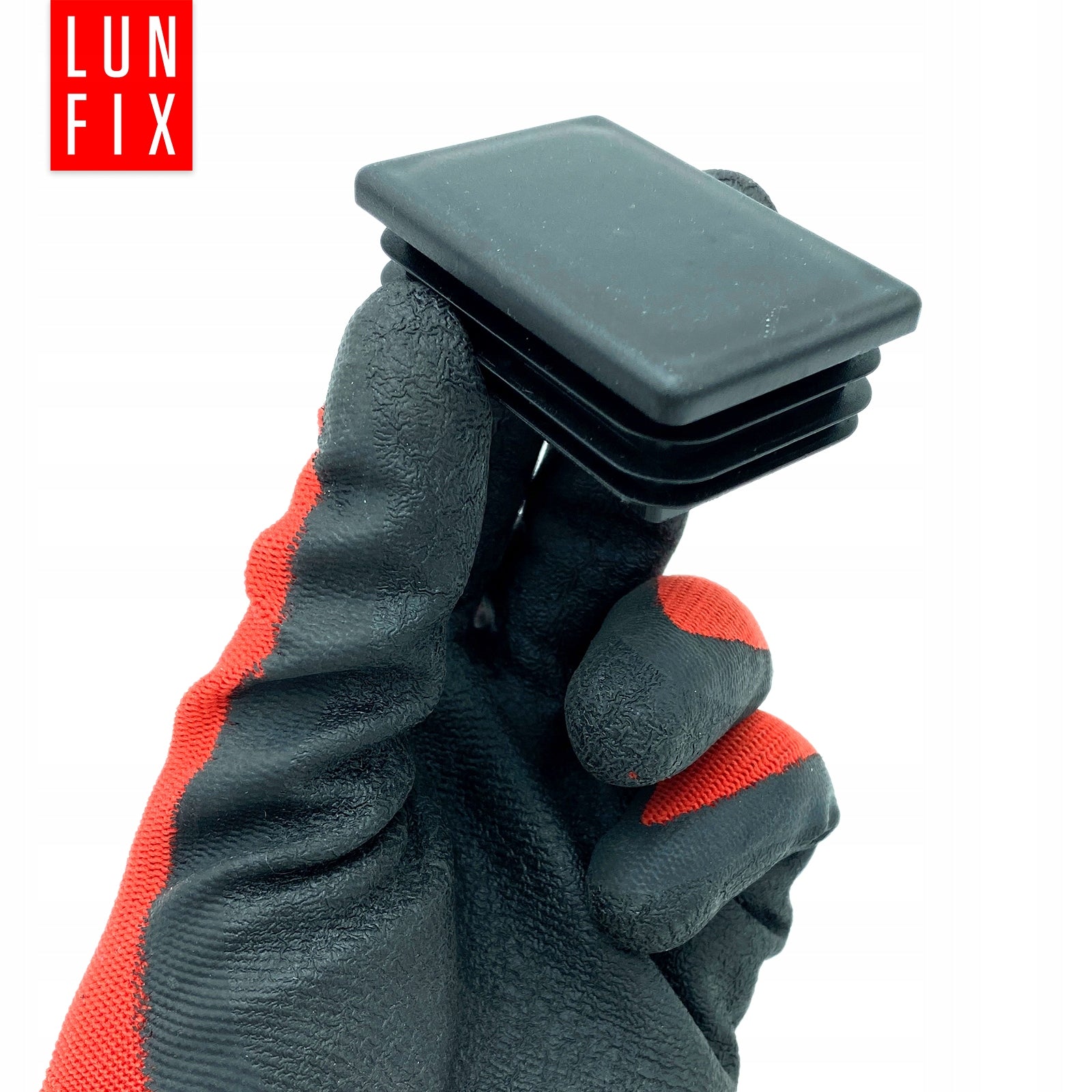 End caps for profiles 60x40 black rectangular plastic 10pcs. Color black