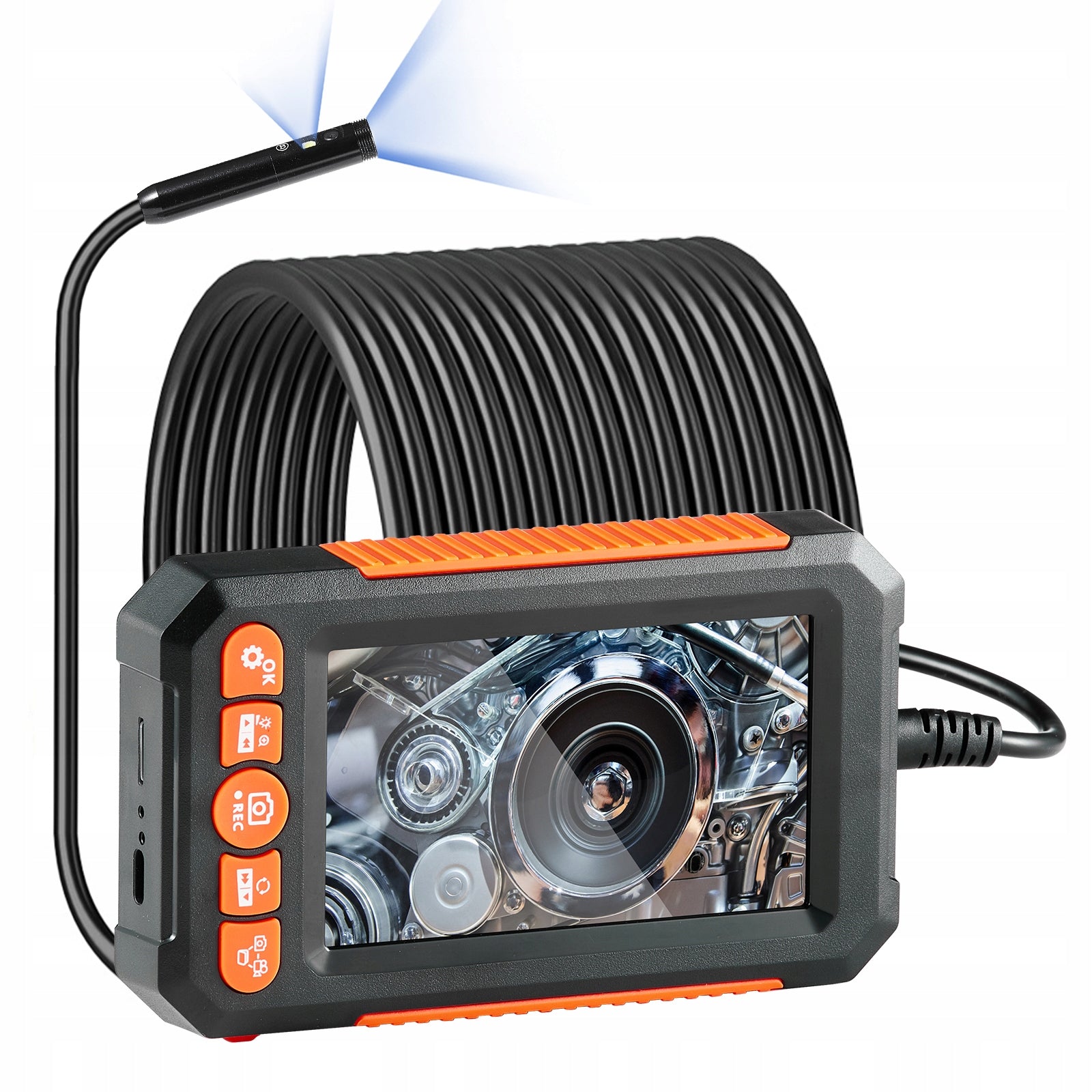 Endoscope Camera 2000MAH 2 Pcs Lenses Cable 15M Inspection Camera