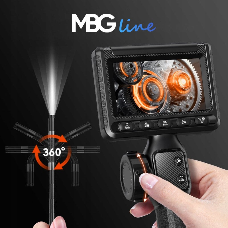 Endoscope Inspection Camera MOVABLE HEAD 360° 1.5m 8.5mm for MOTOR PIPES Manufacturer code MBG line S23