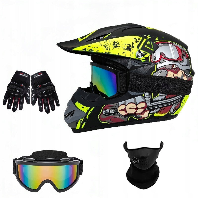 Enduro Helmet Goggles MASK Quad ATV Cross Scooter Electric BMX Bike XL Packaging status original