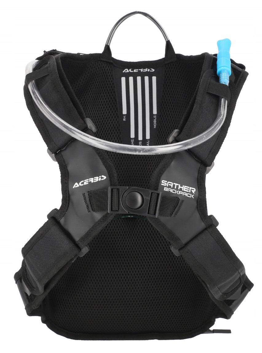 Enduro MTB quad backpack Acerbis SATHER camelbag backpack 9L bottle Manufacturer's catalog number 0026168.315