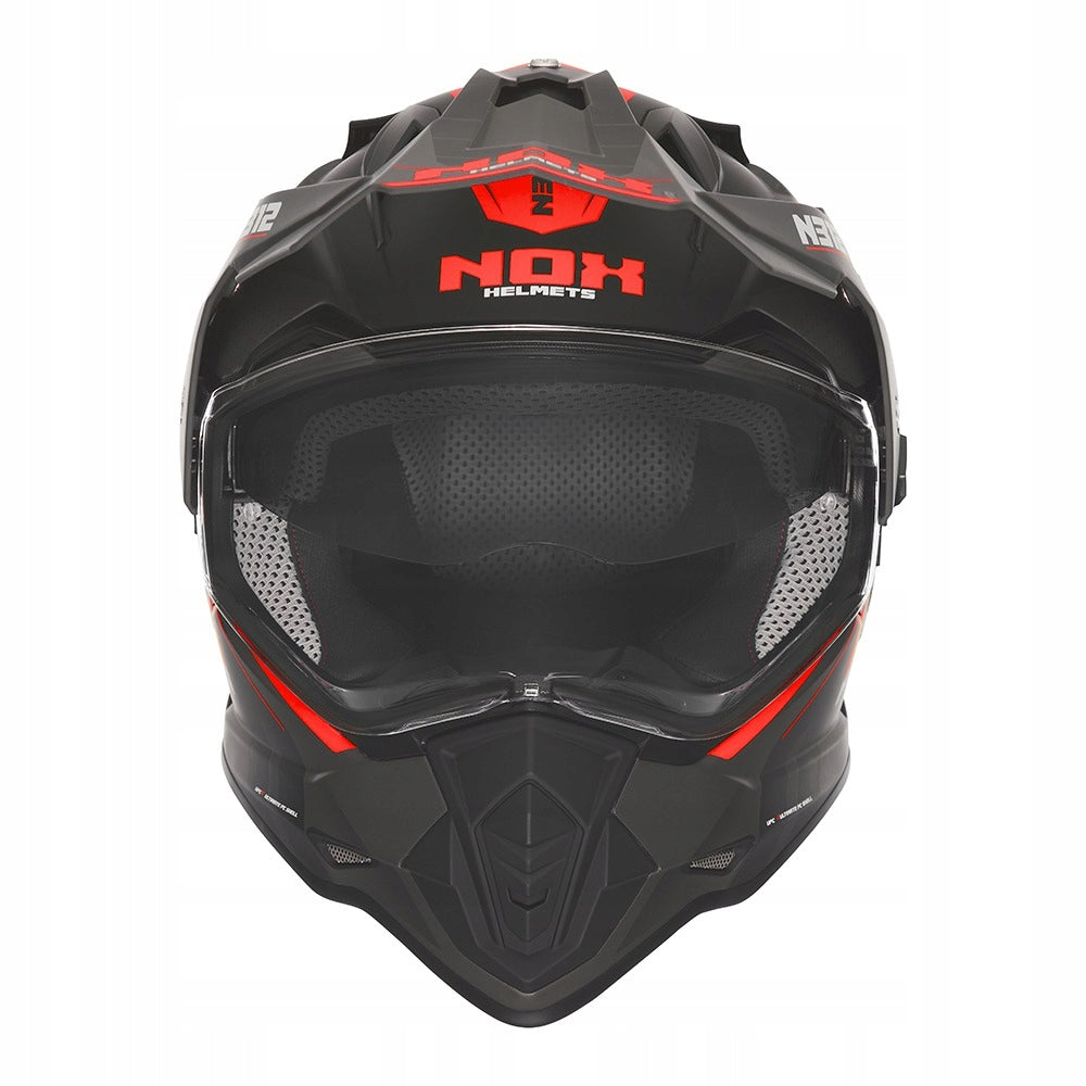 Enduro Quad Motorcycle Helmet Nox N312 Blend Glass Helmets Under Intercom XS Manufacturer's catalog number M140-2562-XS Cross szyba