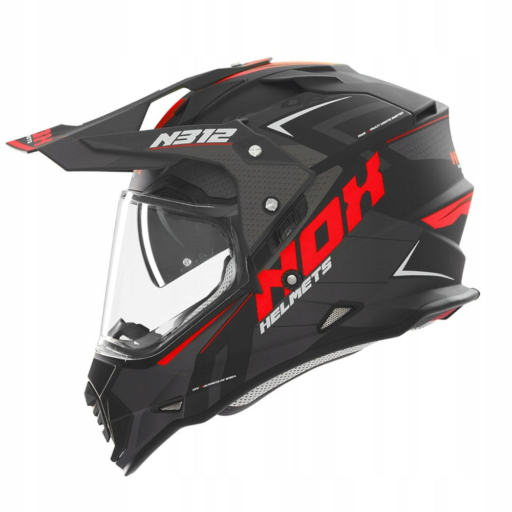 Enduro Quad Motorcycle Helmet Nox N312 Blend Glass Helmets Under Intercom XS