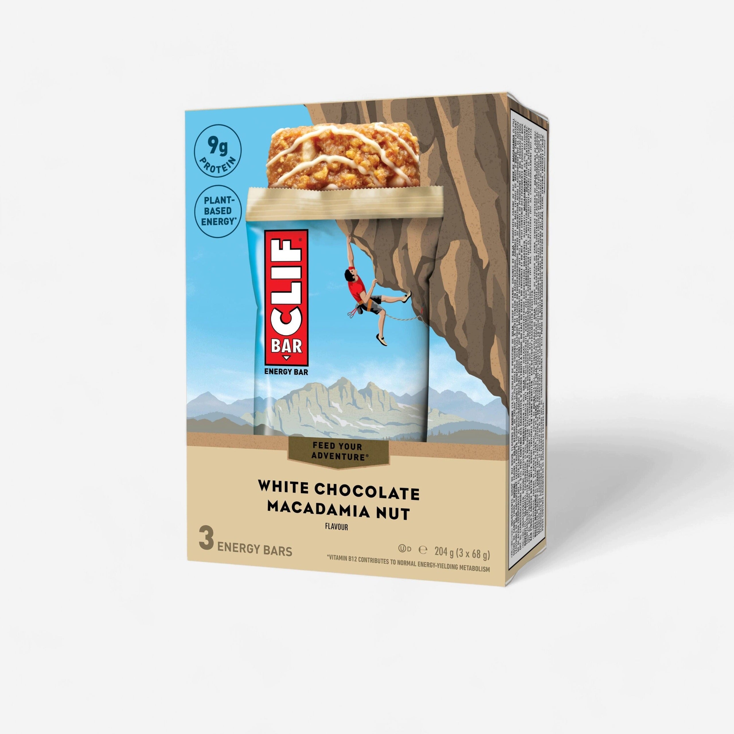 Energy Bar Clif Bar White Chocolate / Macadamia Nuts 3 x 68 g