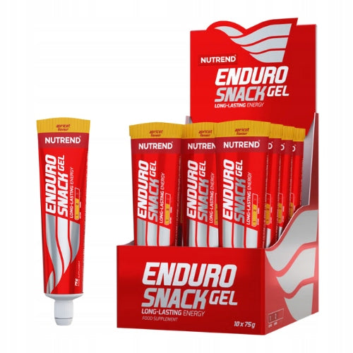 Energy Gel Endurosnack 10x 75g Carbohydrates BCAA Strength Nutrend Packaging status original