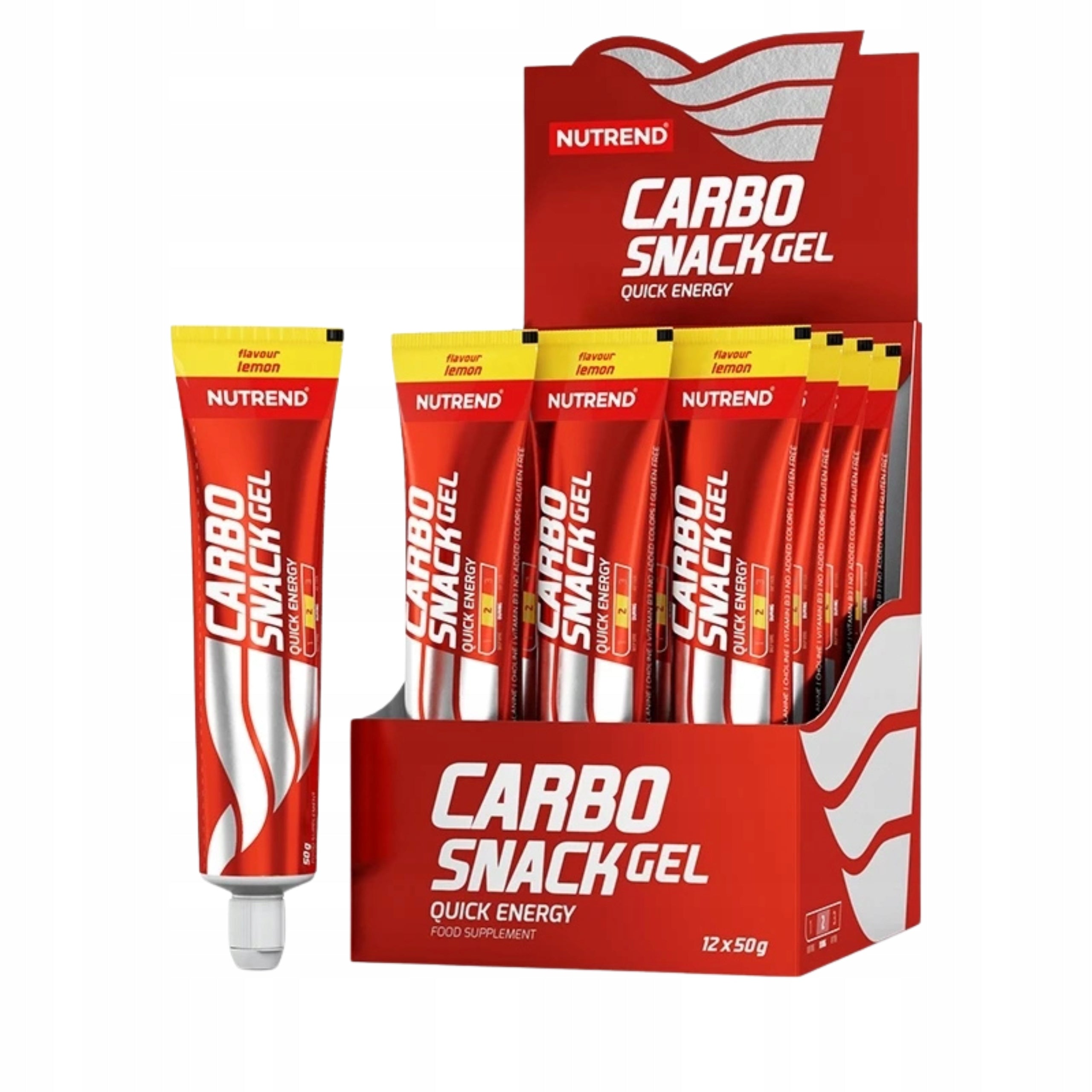 Energy Gel NUTREND Carbosnack 12x50g Lemon Beta-Alanine Training