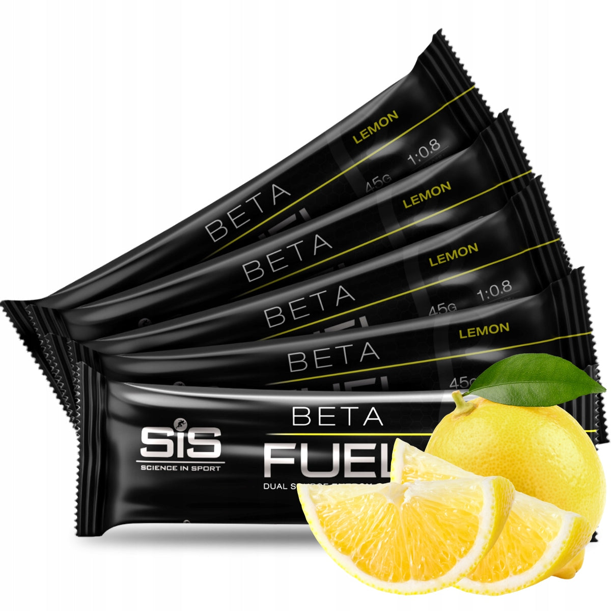 Energy Jelly SIS Beta Fuel Chew 5x60g Carbohydrate Teether | Lemon