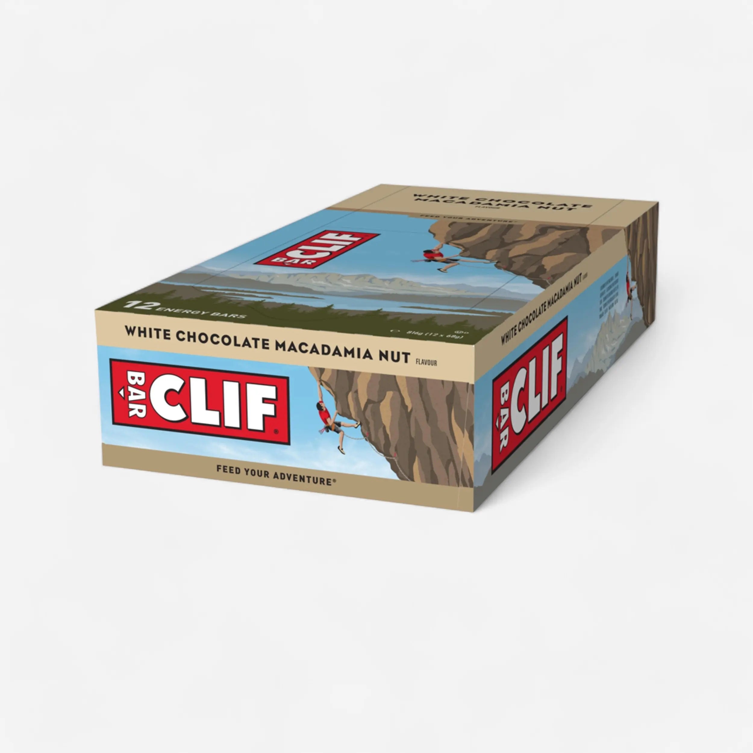 Energy bar Clif white chocolate and macadamia nuts x12 (68 g) Brand Clif