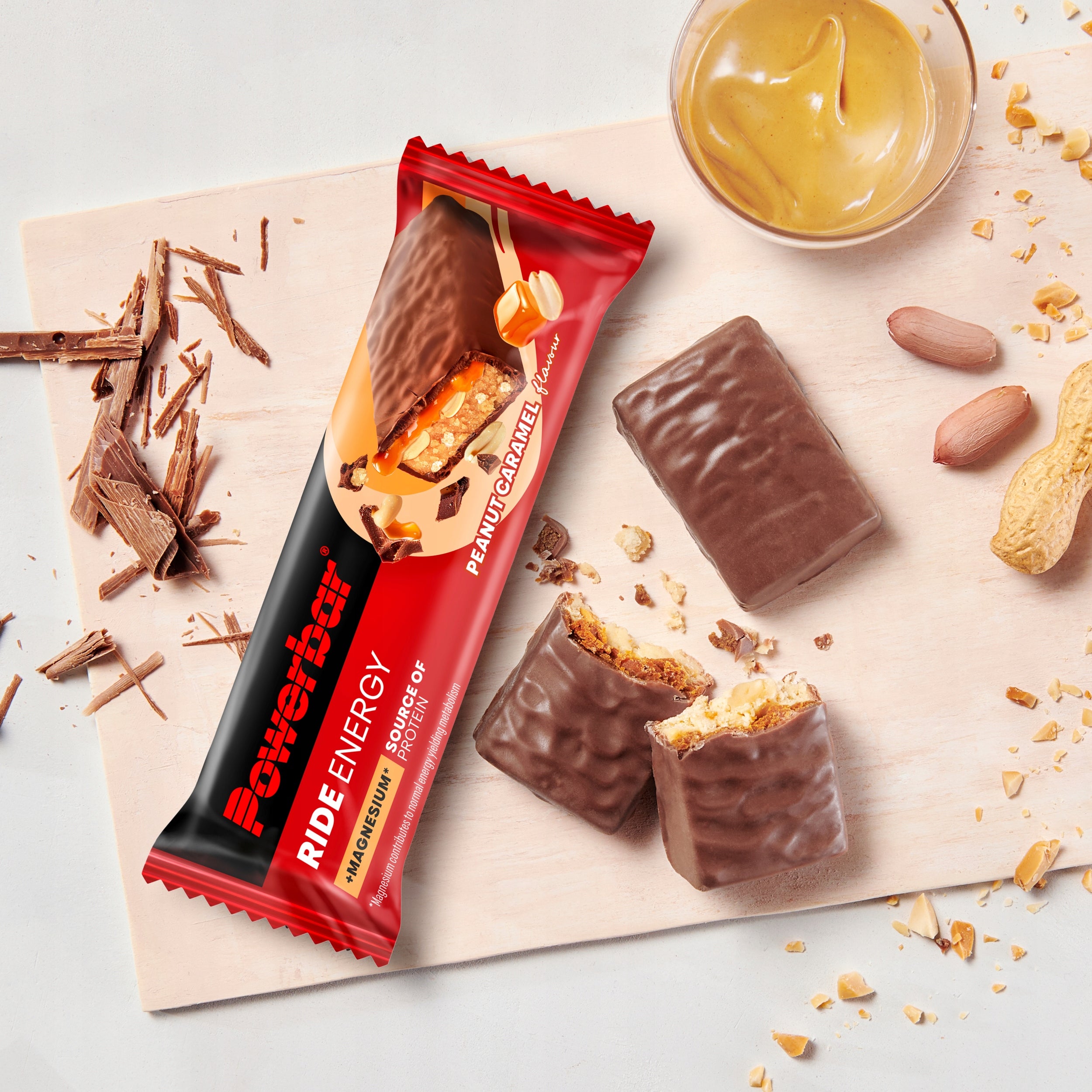 Energy bar PowerBar Caramel 55 g for training carbohydrates snack Expiration date at least 3 months from the date of purchase