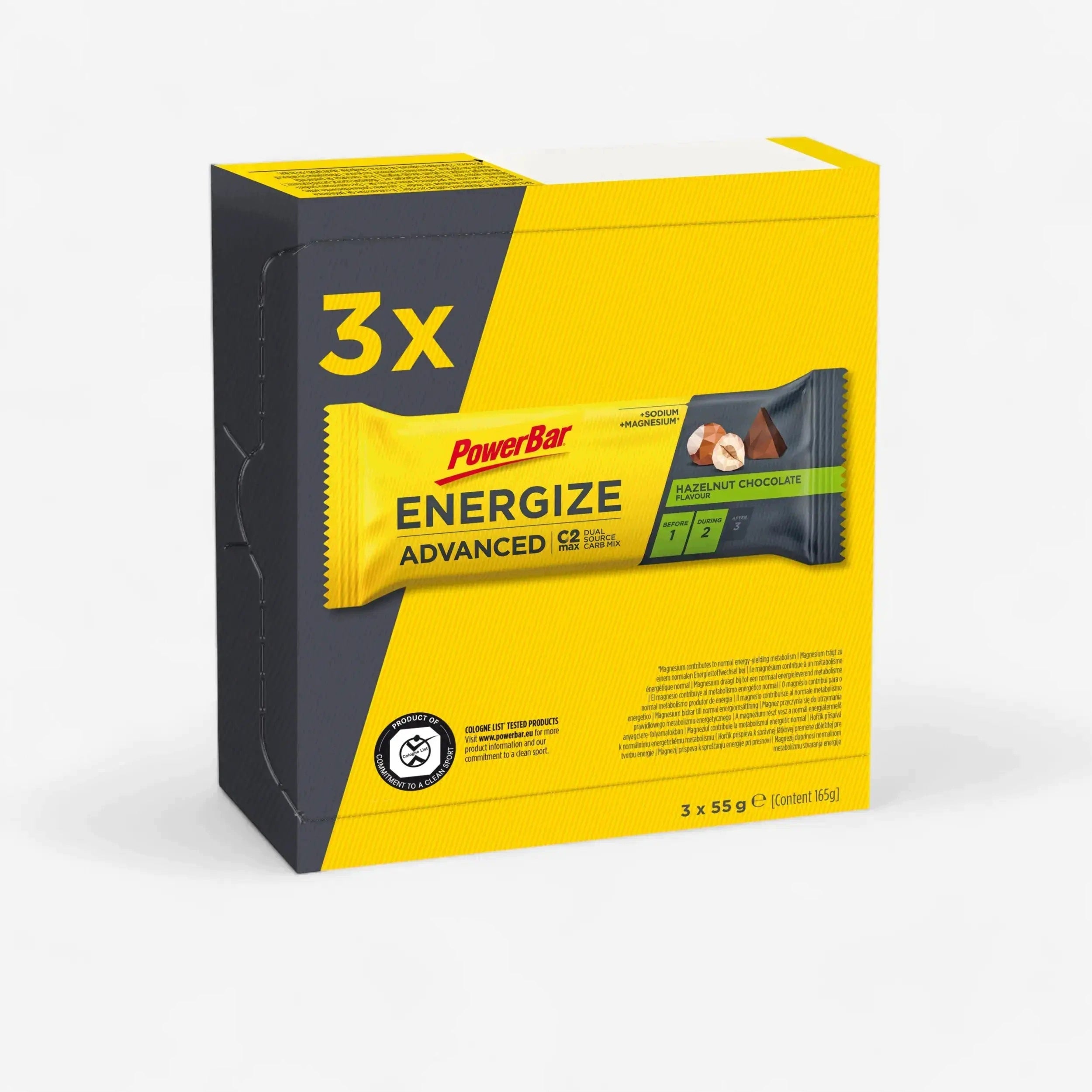 Energy bar Powerbar C2max chocolate-nut 3 x 55 g Brand PowerBar