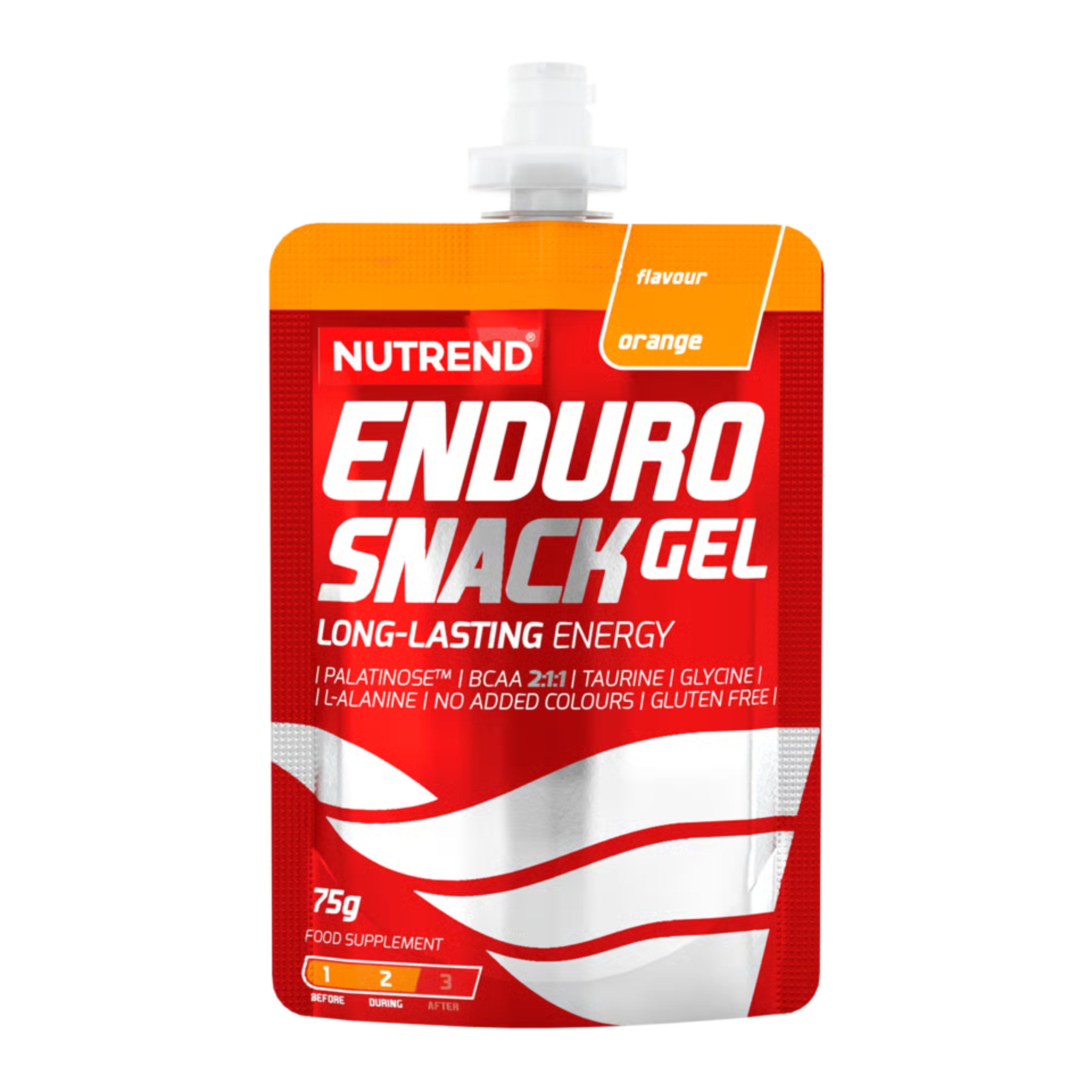 Energy gel Endurosnack BCAA taurine L-carnosin 16x75g Nutrend Packaging status original