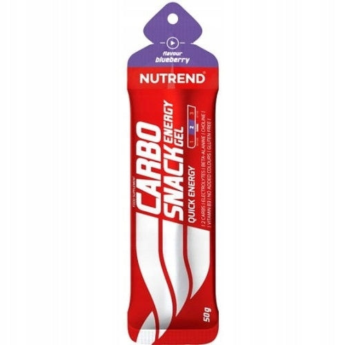 Energy gel NUTREND Carbosnack 50g sachet blueberry energy gel