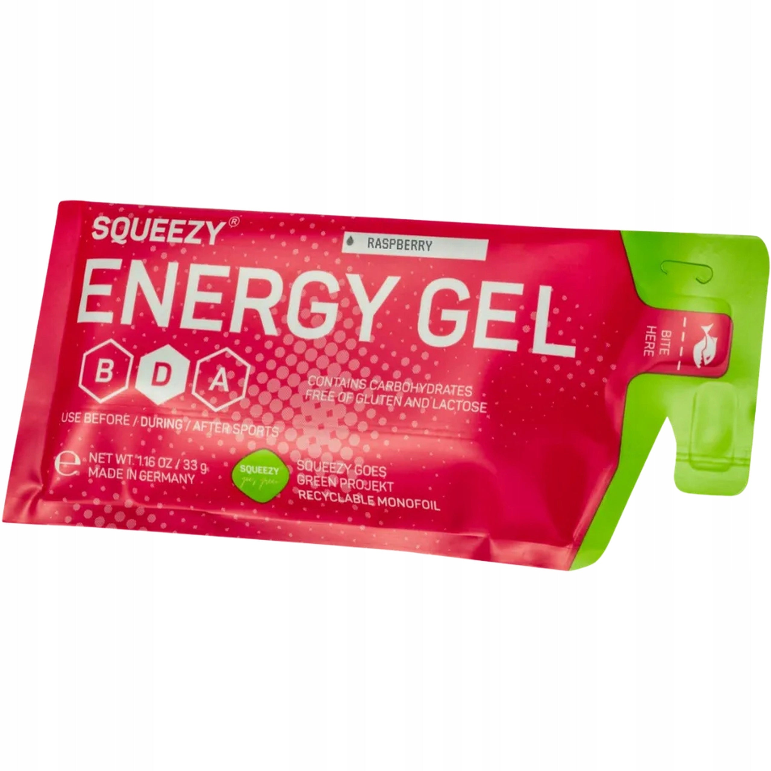 Energy gel SQUEEZY 33 g Raspberry