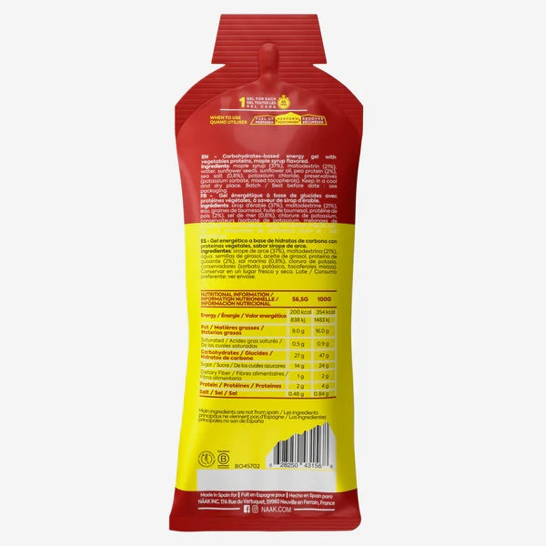 Energy gel näak with salty maple syrup flavor 56 g Expiration date at least 1 year from the date of purchase