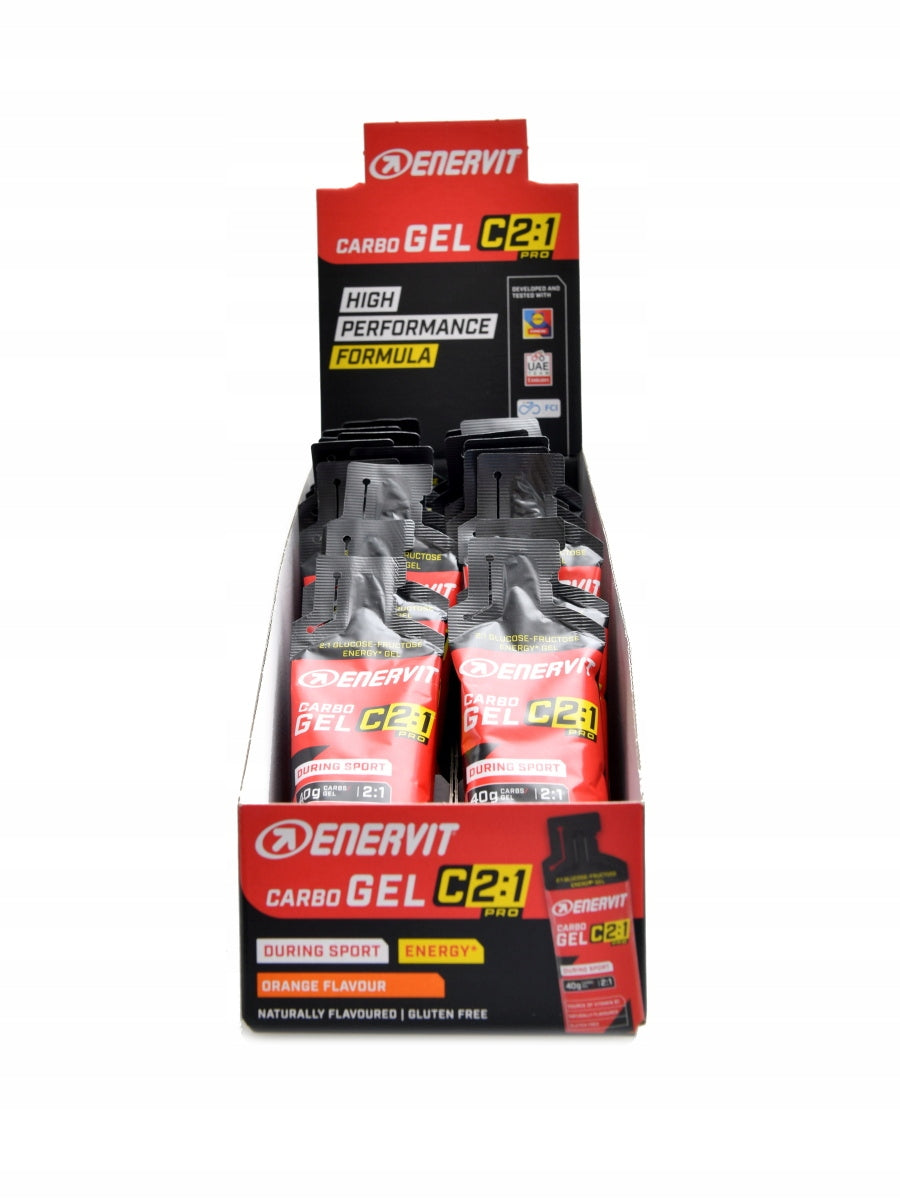 Enervit Carbo gel C 2:1 PRO 24 x 60 ml economy pack pomeranč