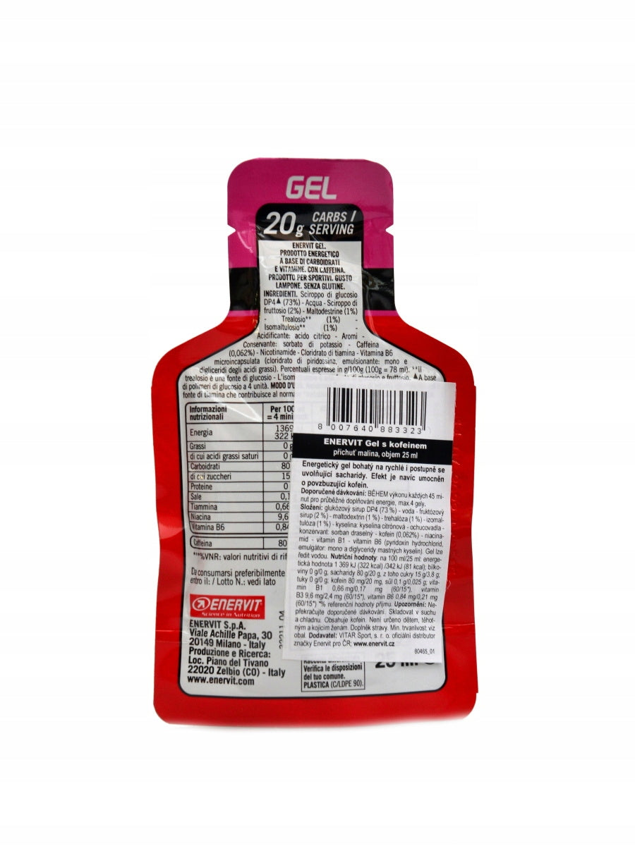 Enervit gel s kofeinem 25ml malina Packaging status original