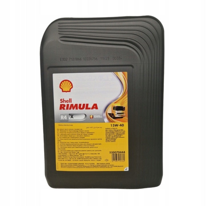 Engine oil Shell 20 l 15W-40 Rimula R4X