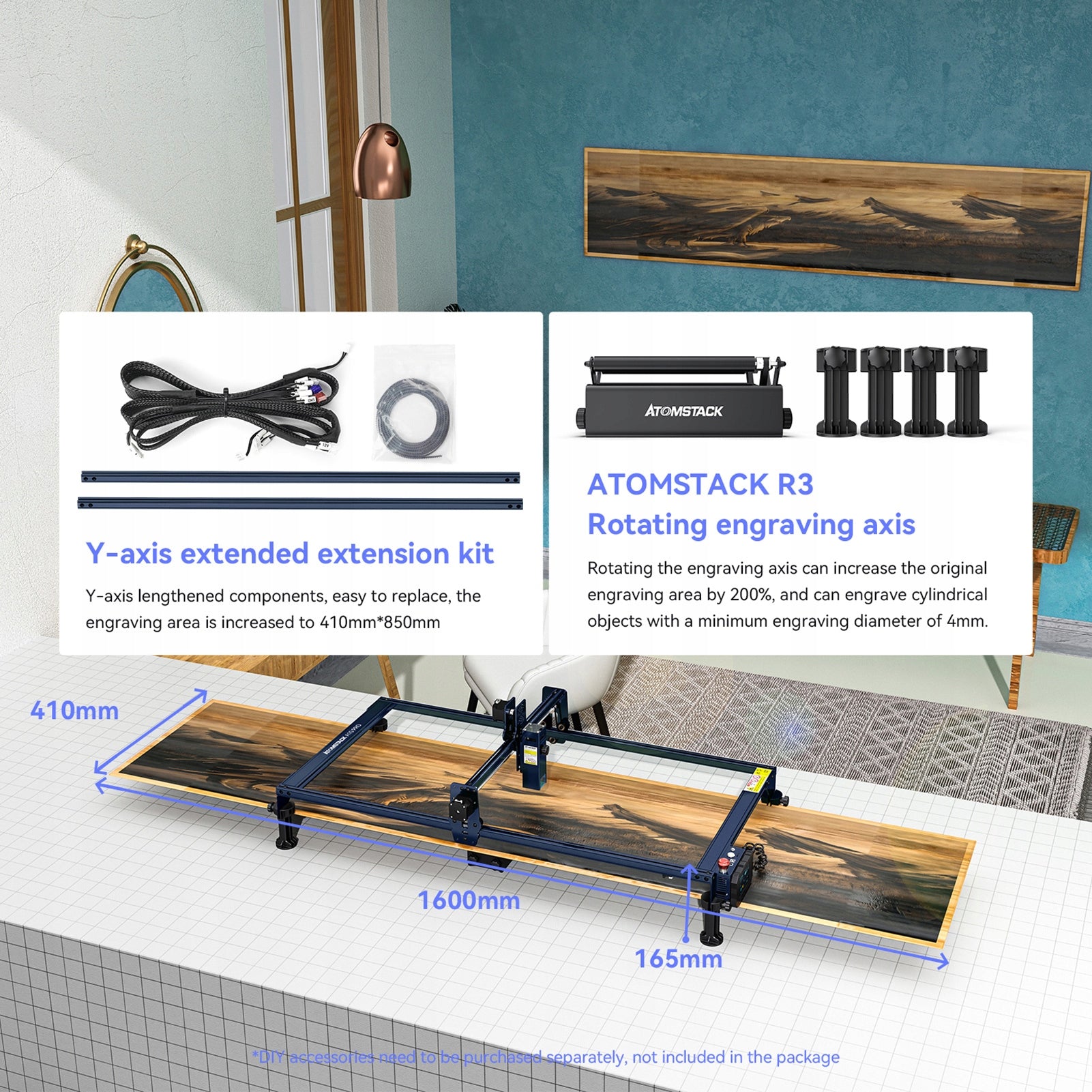 Engraving Machine Engraving Area Y Axis Extension Kit TN Printing technology other