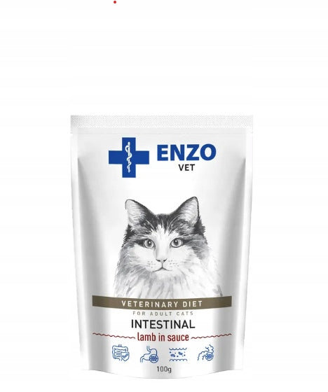 Enzo Vet Wet Cat Food Intestinal with Lamb 100g