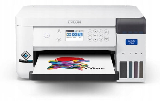 Epson F100 A4 Sublimation Printer + Press - Print Starter Kit Packaging status original