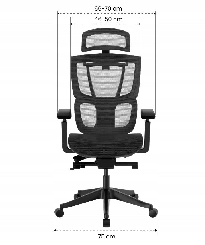 Ergonomic Armchair Flexispot C7 Wave Armrests 3D Mesh 136kg Manufacturer code C7BB-M1