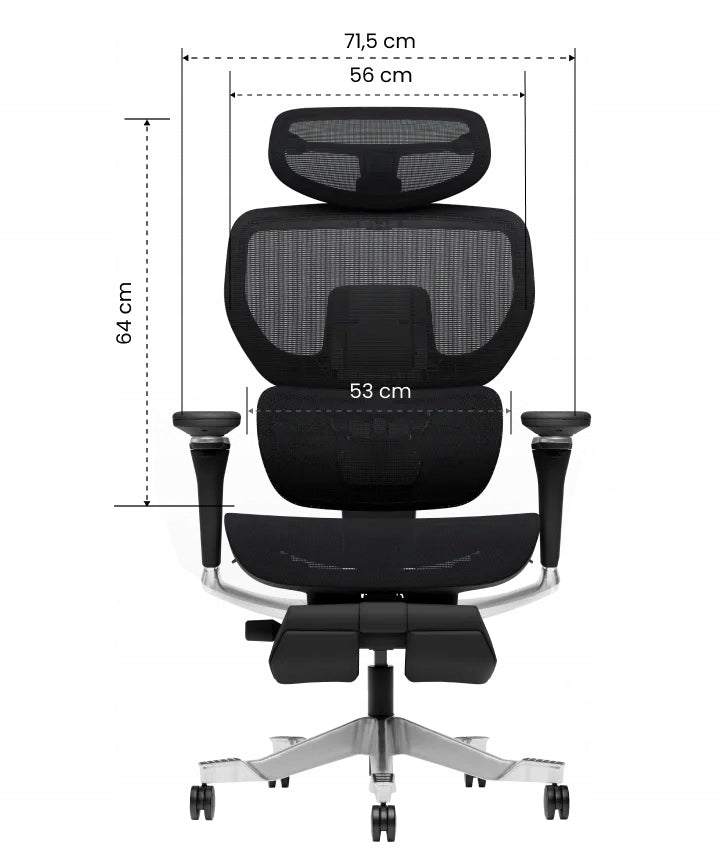 Ergonomic Chair Flexispot C7 Morpher Foam Footrest 163kg Black Packaging status original
