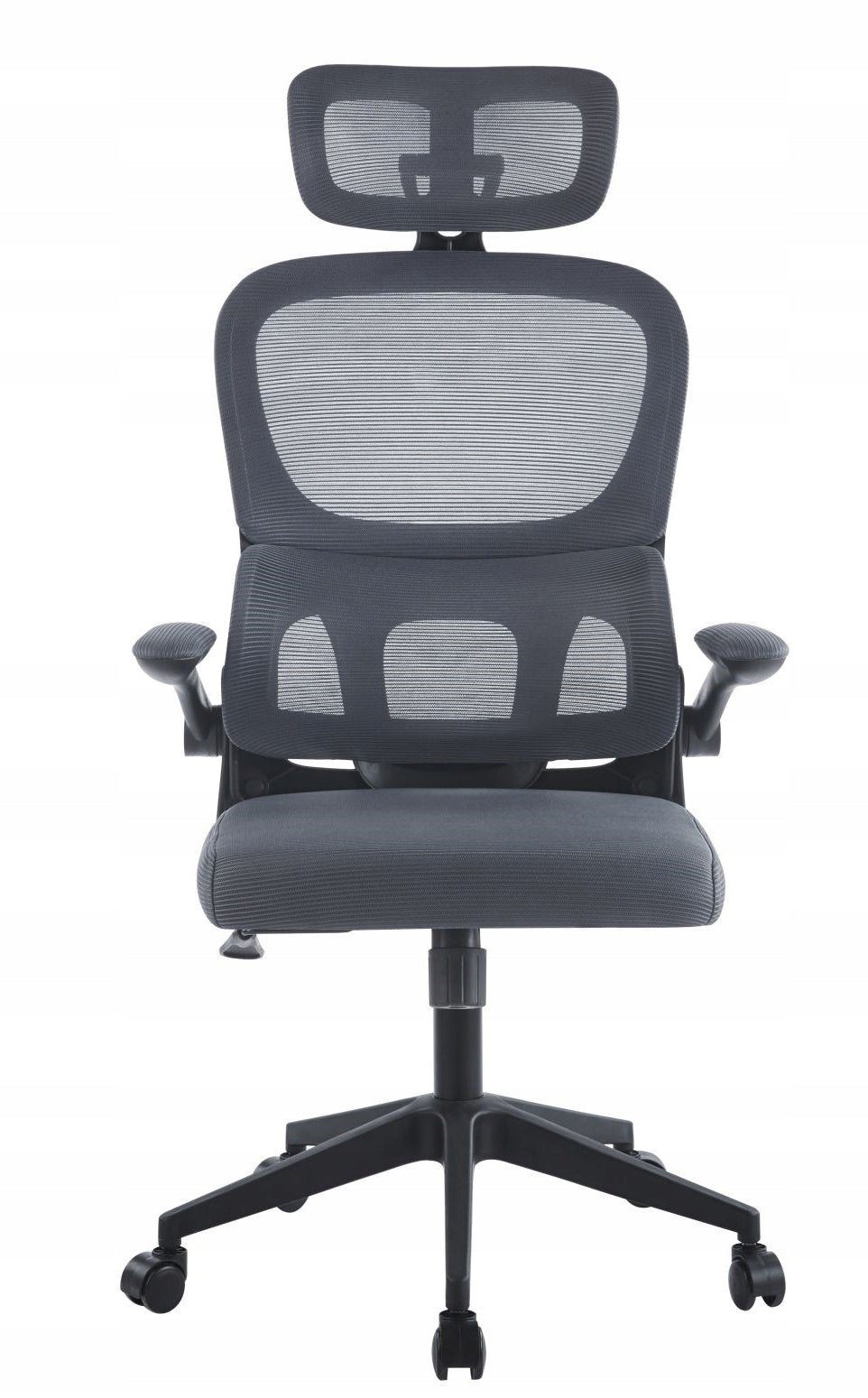 Ergonomic Chair LUCKY Grey Gaming Swivel with Mesh and Adjustment