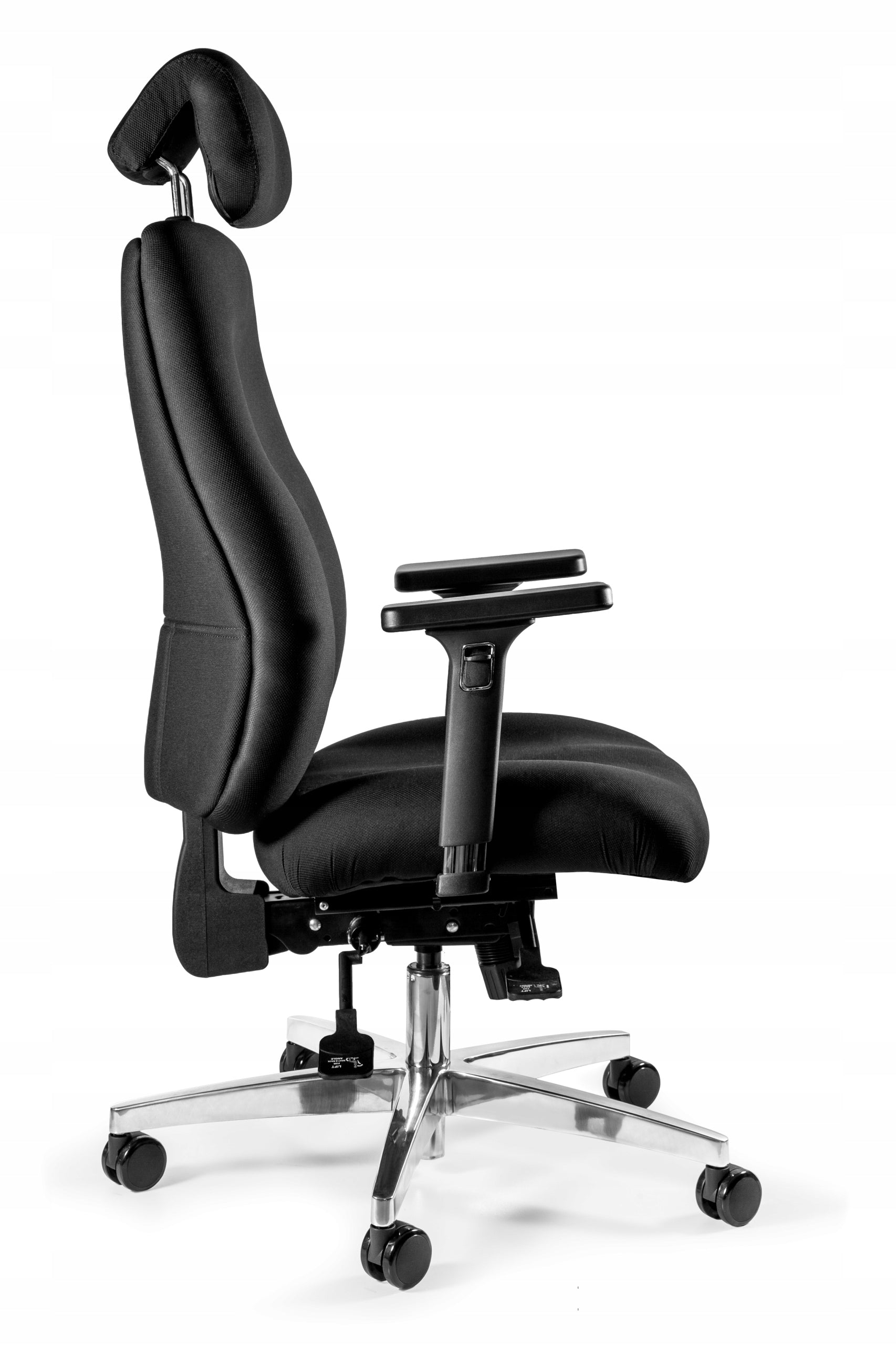 Ergonomic Chair ULTIMAX Black Office Swivel Chair up to 150kg Fabric Medical device no
