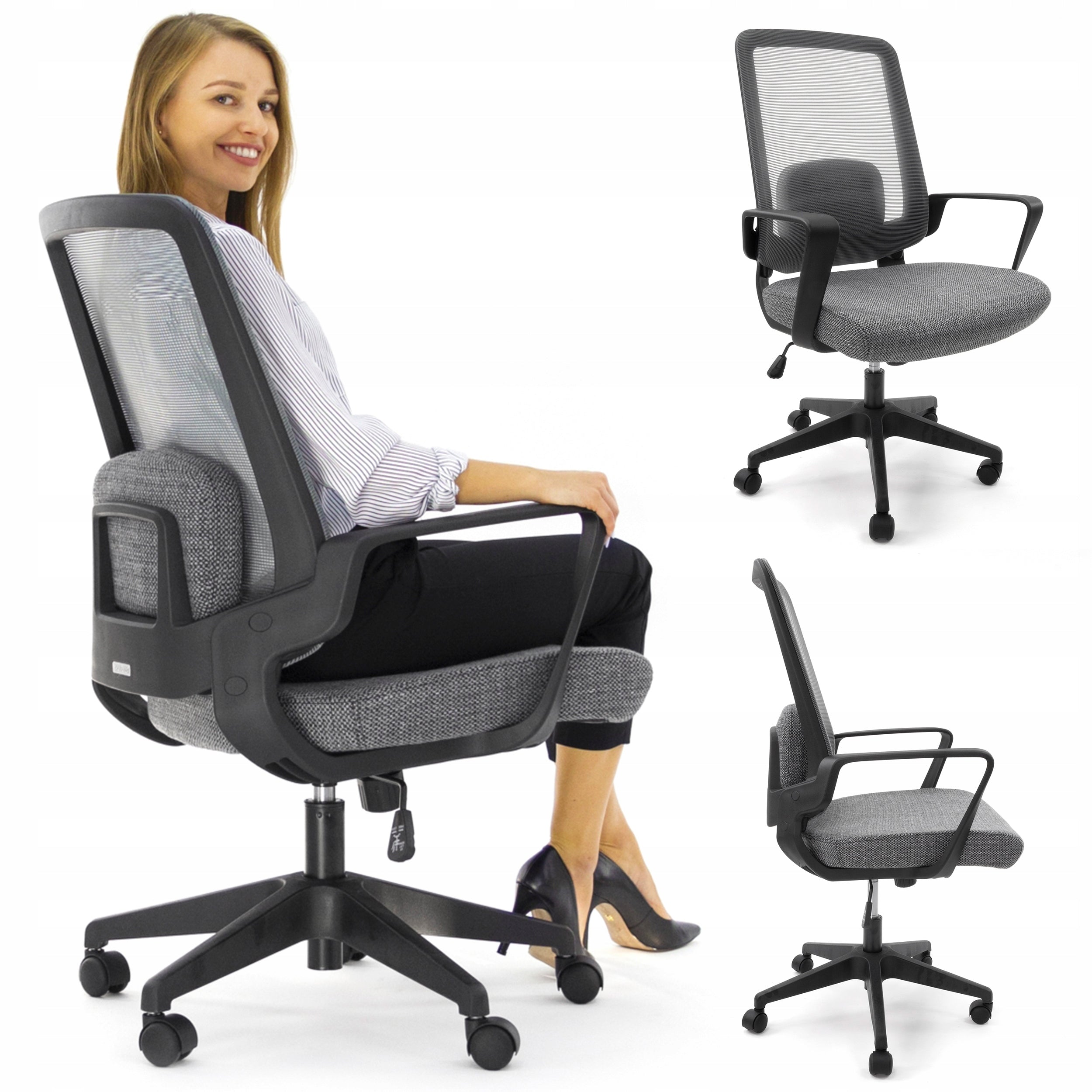 Ergonomic Comfortable Office Chair Swivel Chair AMO-70 Grey