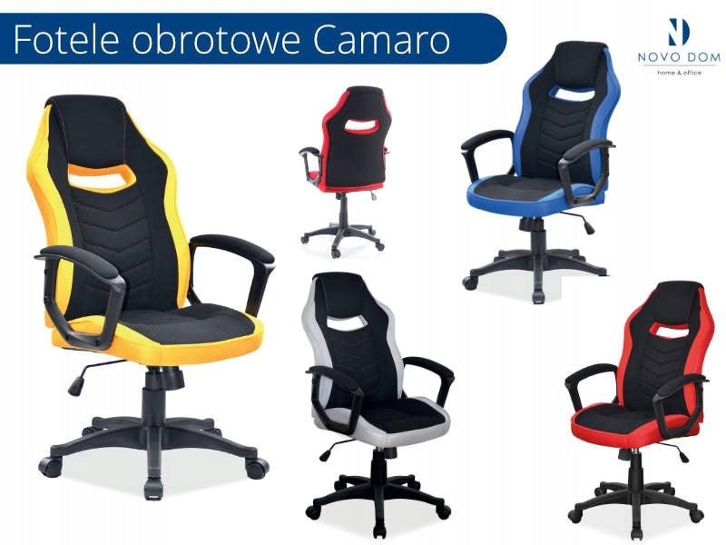 Ergonomic Gaming Swivel Chair Black Red Tilt XL Camaro SIGNAL Brand Signal