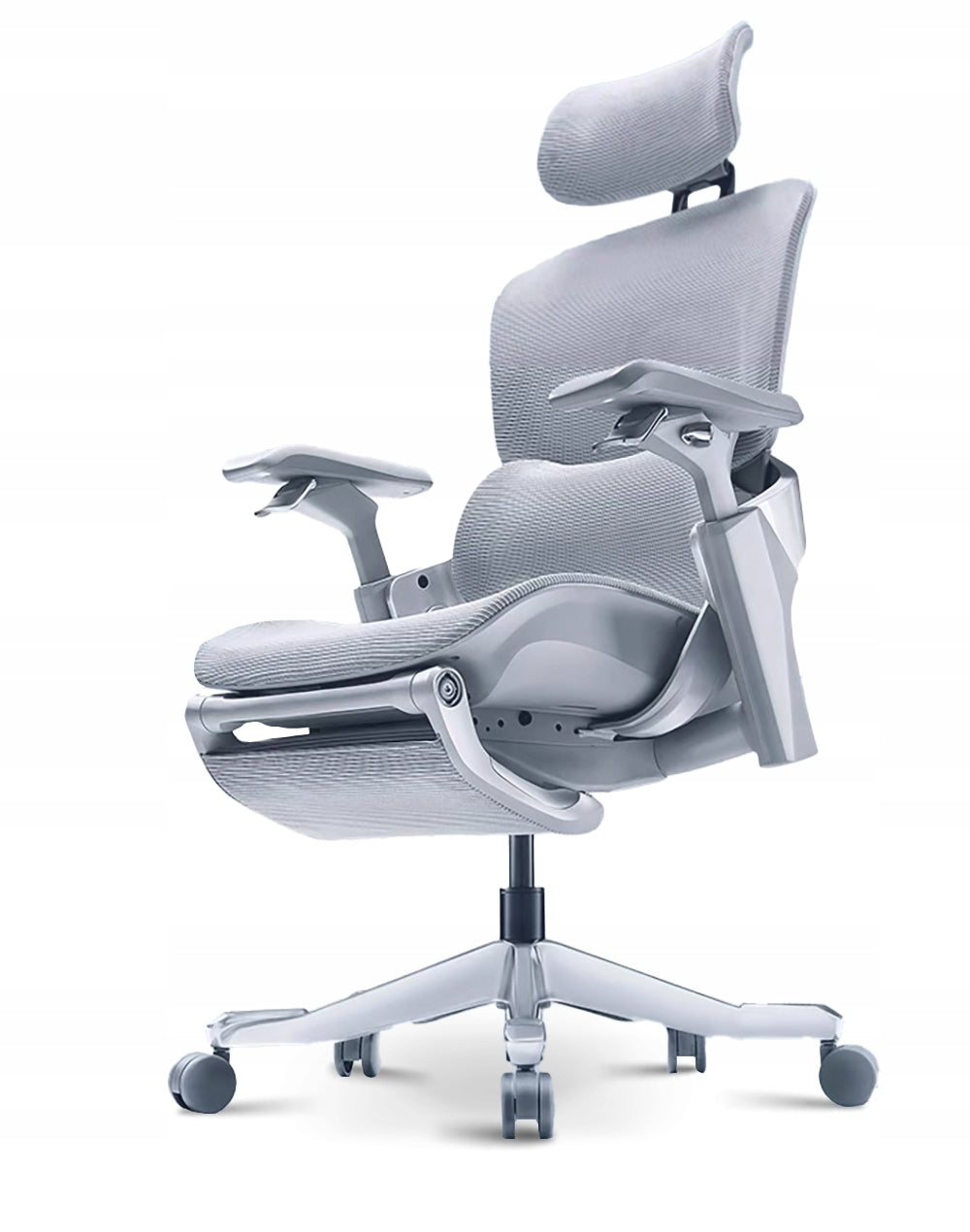 Ergonomic GyroFit Max Office Chair with Dynamic Lumbar Adjustment ALU