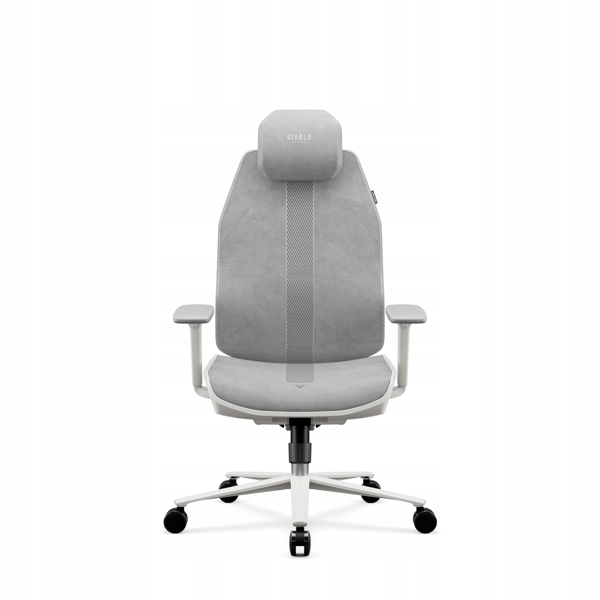 Ergonomic Light Grey Office Chair: Diablo V-Flash Light Grey Packaging status original